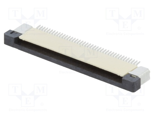 [H60161] FFC (PFC) Flexkabel konnektor - 40 pol, ZIF, SMD (0,5mm)