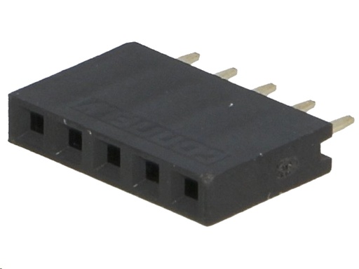 [H42439] Enkelt-række Pin header - han/hun 2,54mm 1x5-ben