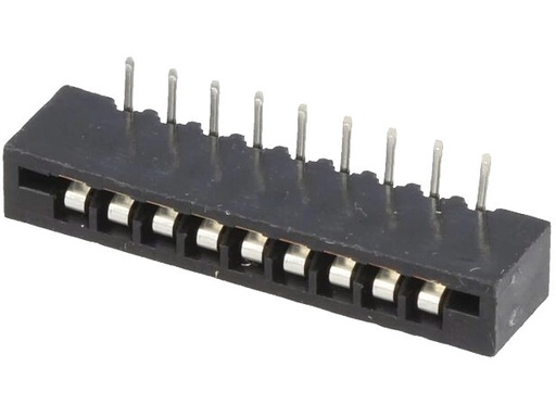 [H60867] FFC (PFC) Flexkabel konnektor - 9pol, 90° vinklet (2,54mm)
