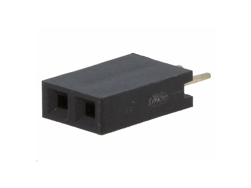 [H58461] Enkelt-række Pin header - han/hun 2,54mm 1x2-ben