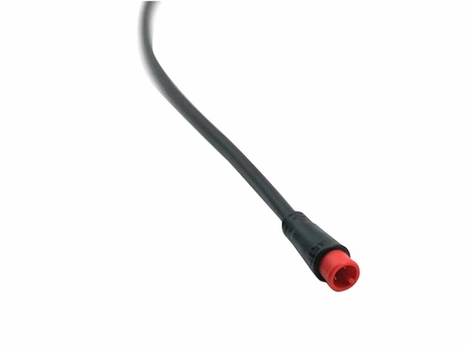 [H30125] JULET rundstik kabel - Ø9mm, 2pol han, Vandtæt (1m)