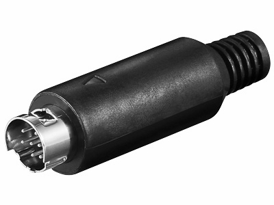 [H19252] Mini-DIN stik - 9pol han