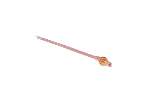 [H31828] SMB han m. møtrik - Monteret på RG316 kabel (10cm)