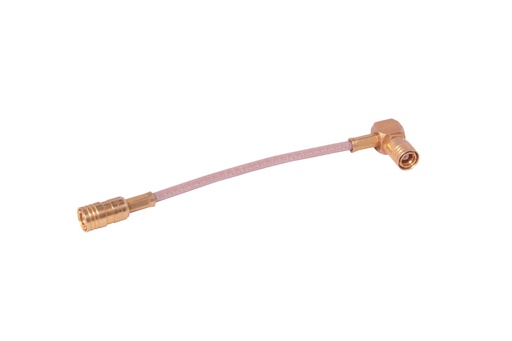 [H31831] Antenne adapterkabel - SMB hun til SMB 90° hun (9cm)