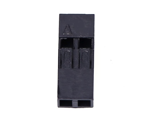 [H37853] Pin konnektorhus til jumper ledning - 2P 2,54mm (50 stk.)