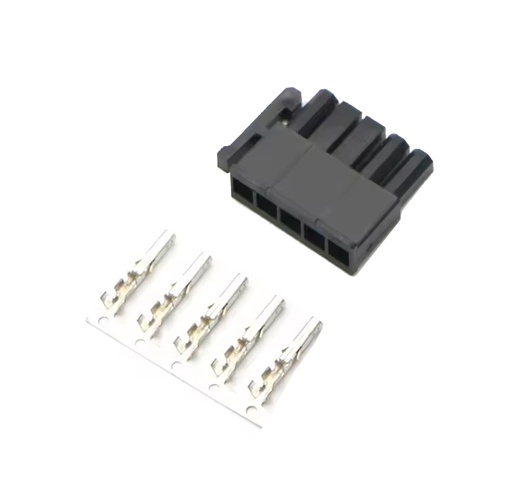 [H41587] Ledning-til-print PSU/bundkort stikhus - 1x5pol hun (4,2mm)