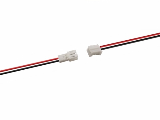 [H50262] Ledning-til-ledning stiksæt - JST PH 2pol, på ledn. (20cm)