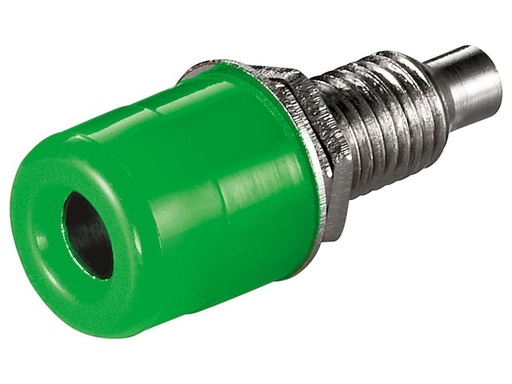 [H44311] Bananbøsning - 4mm, Grøn (25mm loddetype)