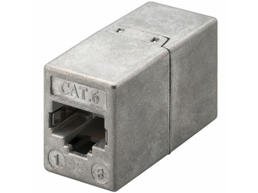 [H37139] CAT6 Modular mellemled - 2 x RJ45(8P8C) hun, skærmet, metal