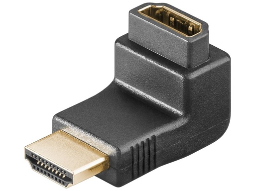 [H24484] HDMI mellemled - 19p HDMI han til 19p HDMI hun, 270°