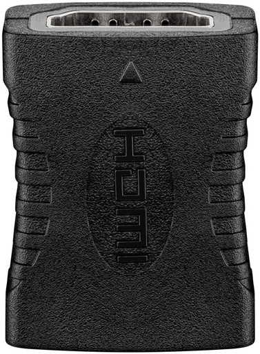 [H24380] HDMI mellemled - 19p HDMI hun til 19p HDMI hun, Sort