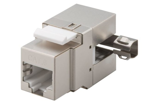 [H14357] Keystone RJ45 fatning - CAT6 250MHz skærmet (Toolless)