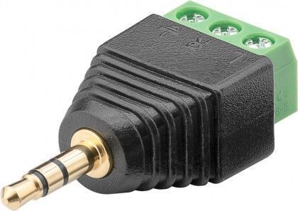 [H51077] JACK stik - 3,5mm stereo han m. skrueterminaler