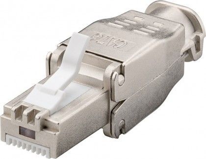 [H51082] RJ45 modularstik m. trækaflastning - CAT6 STP (værktøjsfri)