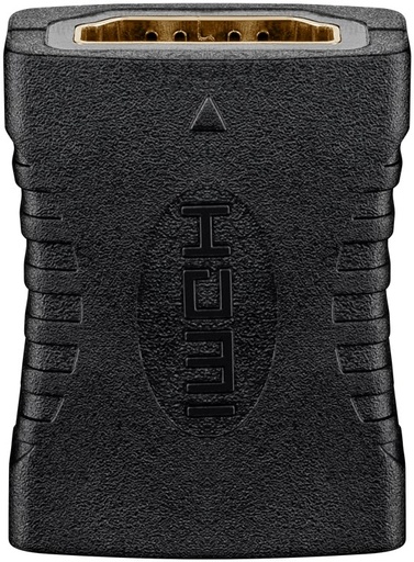 [H50903] HDMI mellemled - 2 x HDMI A hun, forgyldt, Sort