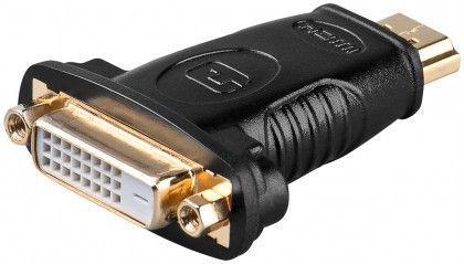 [H50909] HDMI/DVI adapter - HDMI A han > DVI-D(24+1) hun forgyldt