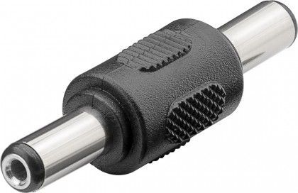 [H50845] DC han/han mellemled - 2 x 5,5x2,1mm DC han
