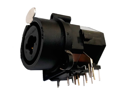 [H25698] XLR/JACK combo fatning m. stel, printben