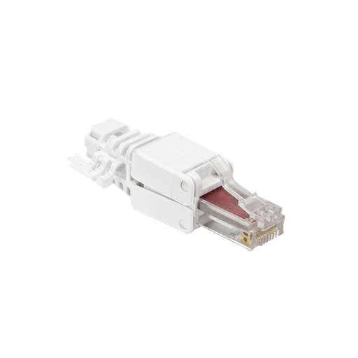 [H51083] RJ45 modularstik m. trækaflastning - CAT6 UTP (værktøjsfri)