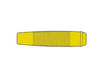 [H20422] Prof. Bananforlænger, Gul 4mm
