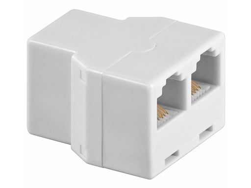 [H21175] Telefon forgrening - 1 x RJ12 (6P6C) hun til 2 x RJ12 hun