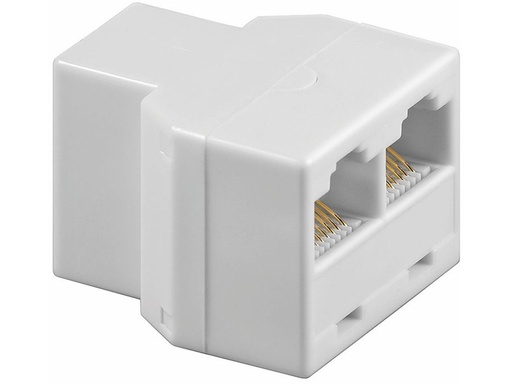 [H21176] Modular forgrening - 1 x RJ45 (8P8C) hun til 2 x RJ45 hun