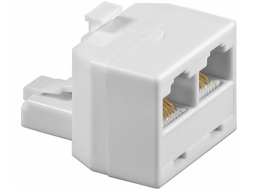 [H21156] Modular forgrening - 1 x RJ45 (8P8C) han til 2 x RJ45 hun