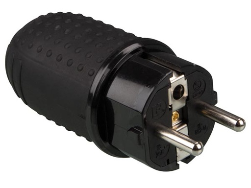 [H47000] Stikprop - CEE7 i gummihus (IP44)