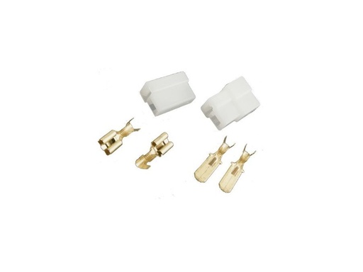 [H59859] Isoleret spadestiksæt til ledningsmont. - 2P 6,3mm han/hun