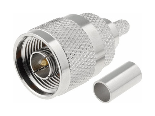 [H60225] N stik - N han til RG213/U, Ø10,2mm (Krimp)