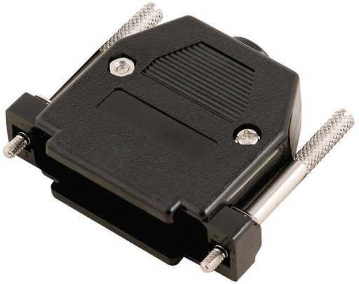 [H61090] Hus for D-SUB - 25pol (og 44pol HD), sort plast