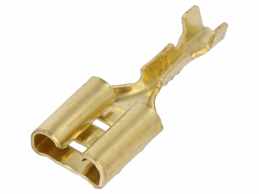 [H63793] Uisoleret spadefatning - 6,3mm 0,25-0,5mm² (100 stk.)