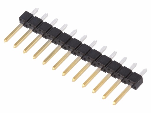 [H49683] Enkelt-række Pin header - Han/han 2,54mm 1x12-ben (H10,8mm)