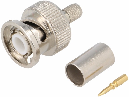 [H53761] BNC hanstik - Til H155 Ø5,4mm kabel (krimptype)