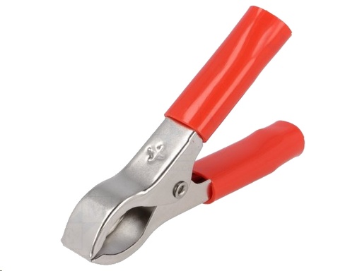 [H35593] Krokodillenæb - Batteriklemme, 36A, Rød