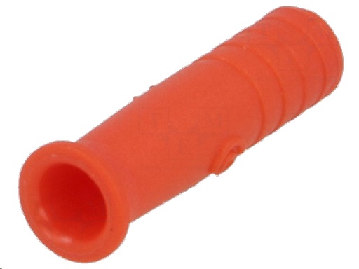 [H34149] Bananforlænger - 2mm hun til ledn., Rød (skrueforbindelse)