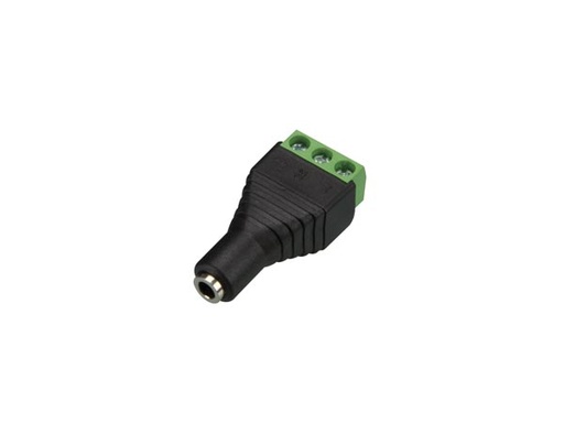 [H43072] JACK 3.5mm stereo hun til 3P skrue terminal (1 stk.)