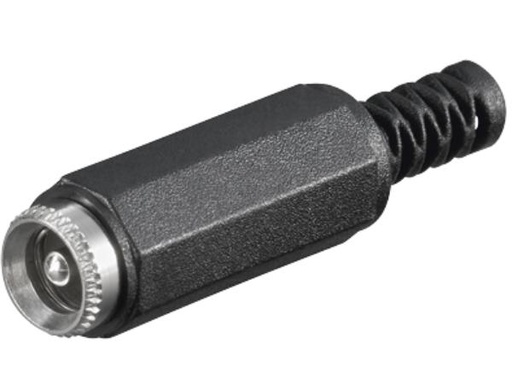 [H37900] DC forlængerstik - 5,5x2,5mm i plasthus (HQ)
