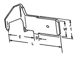 [H16509] Kabelstik 6.3mm f.printmontage