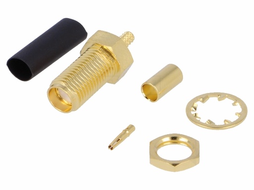 [H17186] SMA hun til RG174 kabel (krimptype)