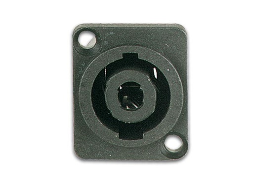 [H19246] Speakon - 4pol han højttalerfatning t. kabinet (rektang.)