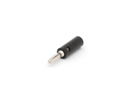 [H20473] Bananstik - 4mm + hul, Sort (skrueforbindelse)
