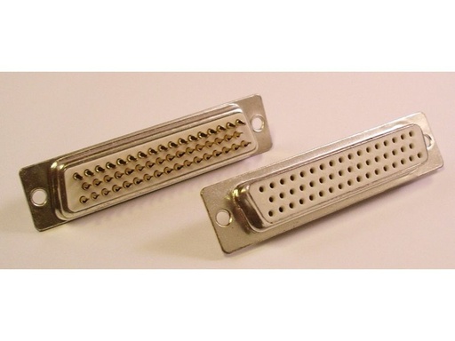 [H21919] D-SUB stik - 50 pol hun, loddeben