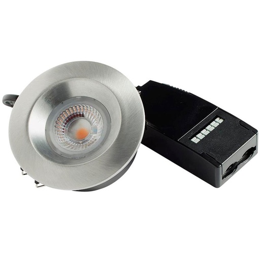 [767873] Diospot 30 One 6W 3000K 38° dæmpbar 32mm - børstet