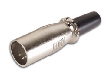 [H21500] XLR stik - 5pol han, nikkel