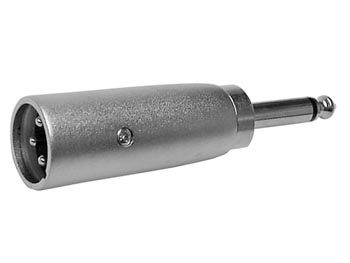 [H21506] XLR adapter - XLR 3P han til 6,35mm mono JACK han