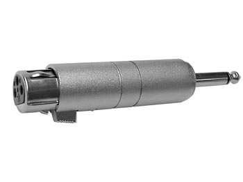 [H21510] XLR adapter - XLR 3P hun til 6,35mm mono JACK han