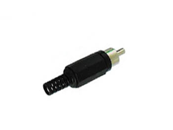 [H21253] RCA(Phono) han - Plasthus, Sort