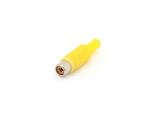 [H21280] RCA(phono) stik, hun - Gul, plast