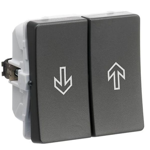 [1017054637] FUGA afbryder jalousi 16A 250V koksgrå